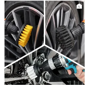 Drill Brush/Sponge Pads Attachments Car Detailing/Cleaning Kit