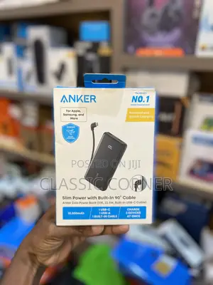 Anker Zolo Powerbank 10000mah 22.5w With Built-in Usb-C Cable
