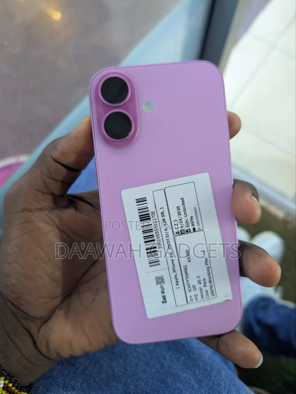 Apple iPhone 16 128 GB Pink