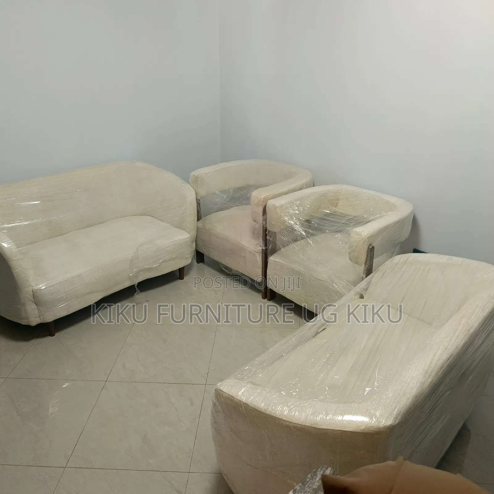 Achieve Cream Six Seater Sofa Set
