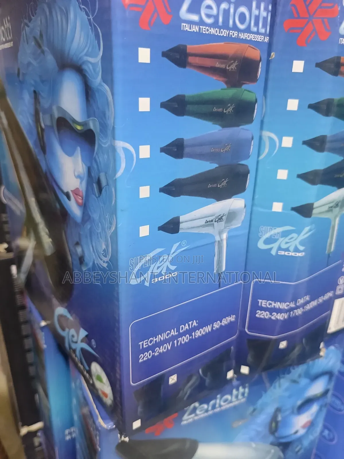 Hand Hair Dryer Ceriotti Super Gek 3000 Professional Hair Dryer