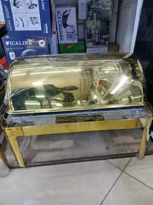 Golden Roll Top Chafing Dish