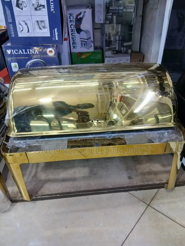 Golden Roll Top Chafing Dish