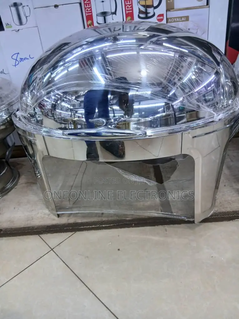 Round Roll-top Chafing Dish