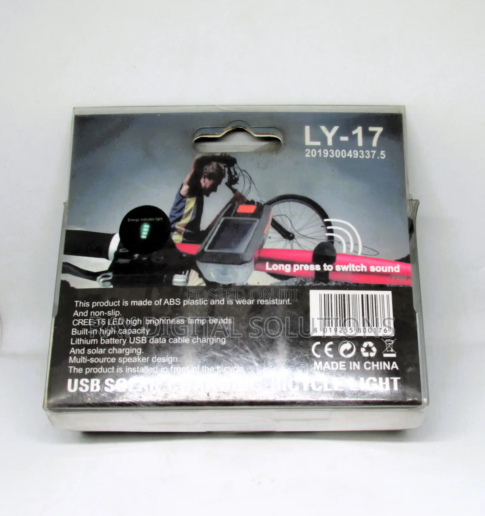 High-quality Box Usb,Solar Charging High-decibel Speaker Bicycle Light