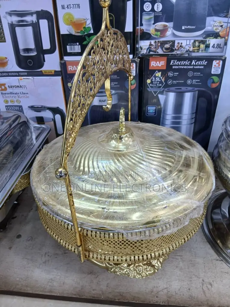 Golden Stainless Steel Hanging Food Warmer