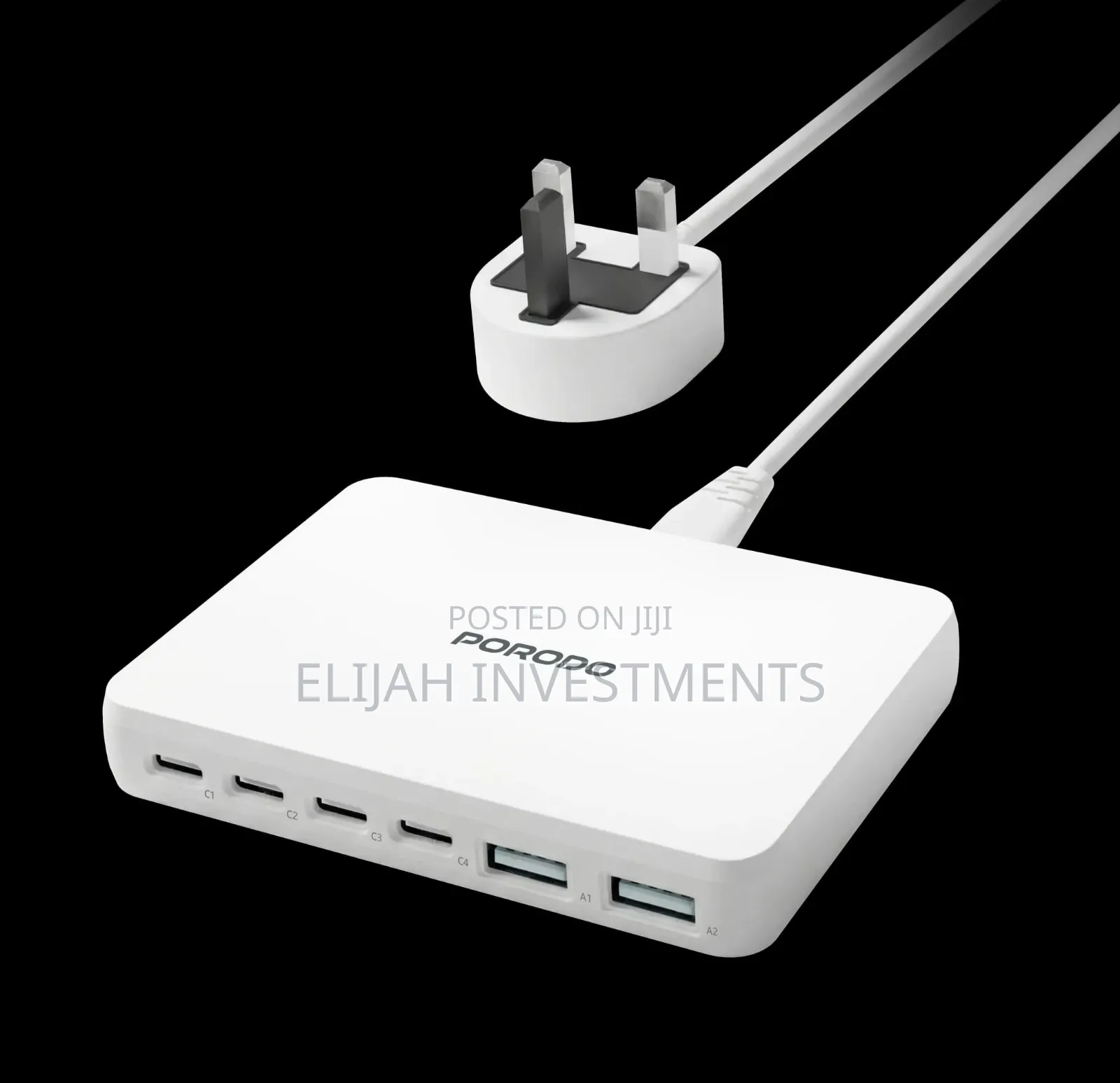Porodo Velora 100w 4x Usb-c 2x Usb-a Gan Wall Charger