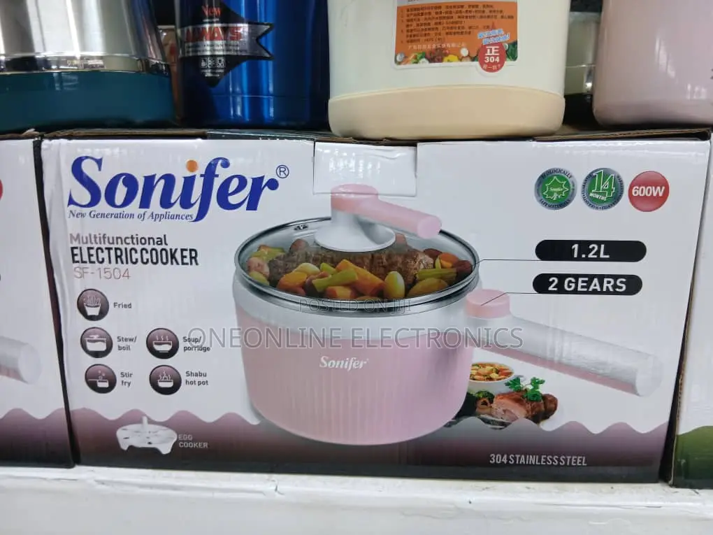 Sonifer Multifunctional Electric Cooker, Model Sf-1504