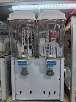 Double Juice Dispenser Featuring Two 18-Liter Clear Tanks