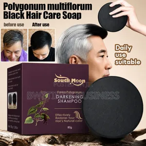 Darkening Shampoo Bar 80g – Covers Grey Hair Naturally