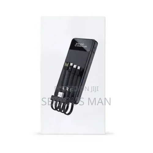 Sure 20,000mah Sg-P01 Led Display Power Power Bank With Multi Cables