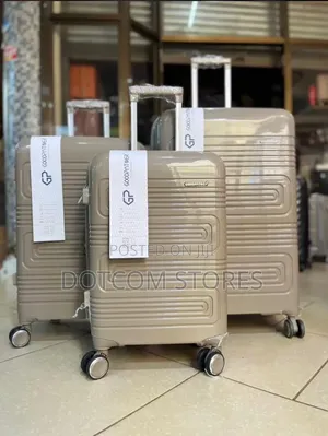3pcs Set of Good Partner Hardshell Rubber Luggage Set