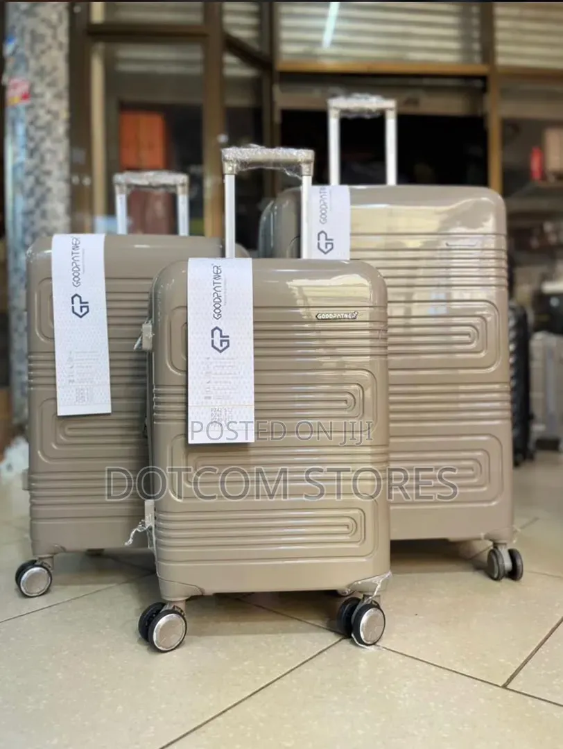 3pcs Set of Good Partner Hardshell Rubber Luggage Set