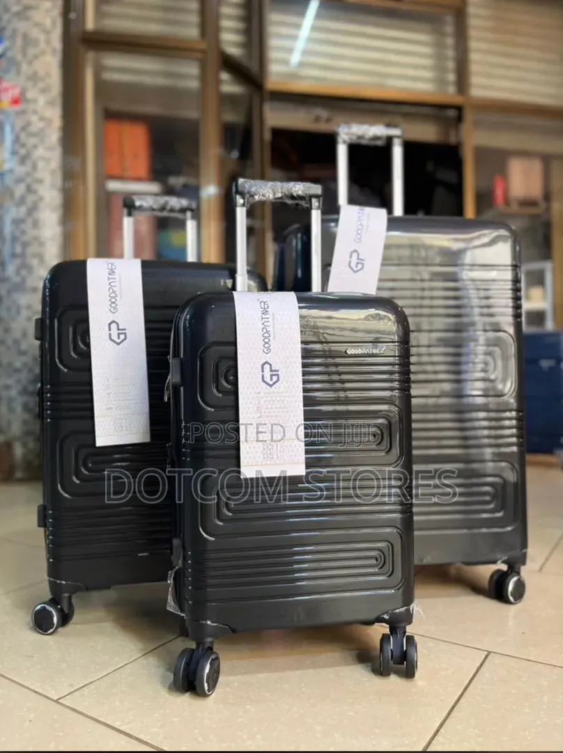 3pcs Set of Good Partner Hardshell Rubber Luggage Set