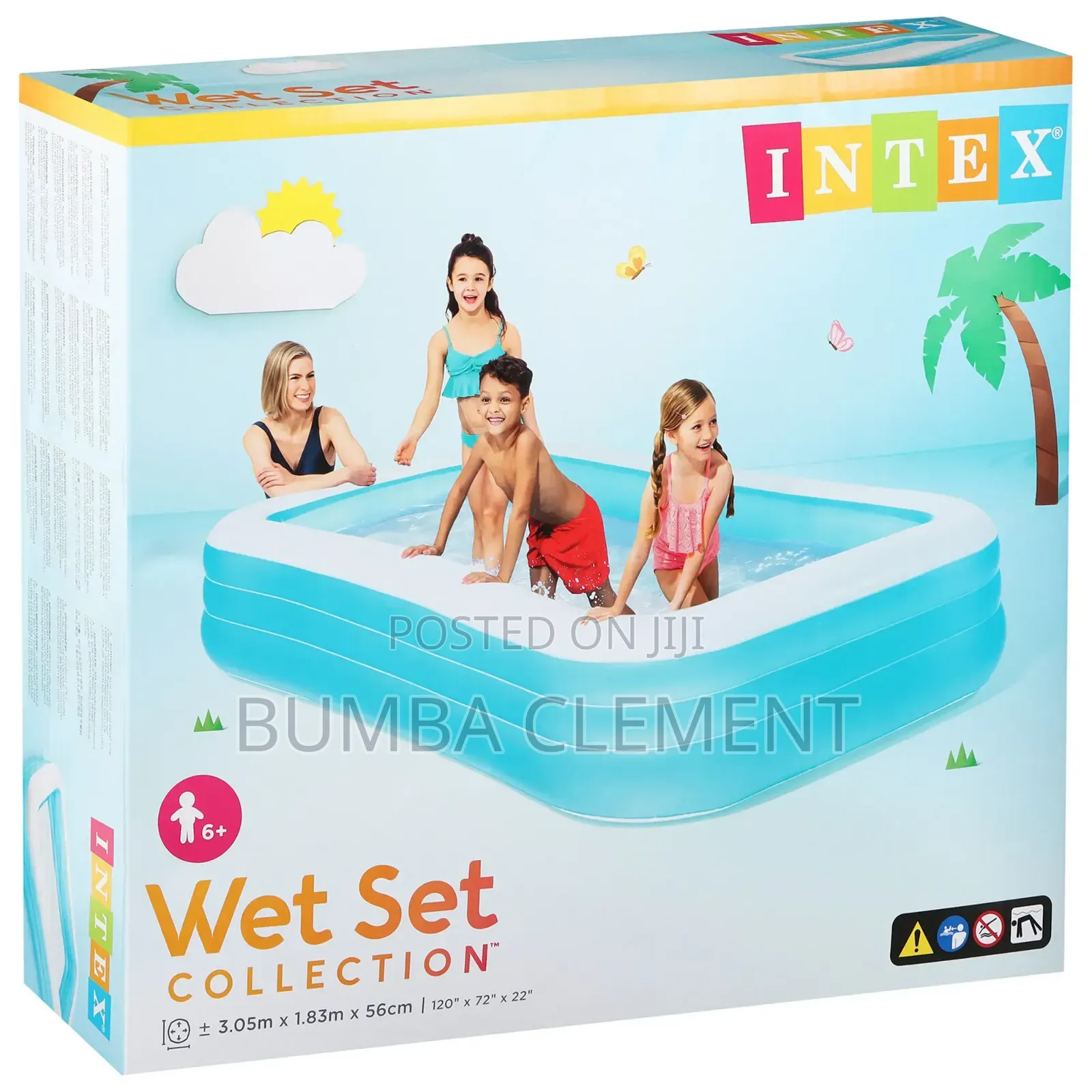 Three Rings Swimming Pool 3.05 M X 1.83 M X 56 Cm