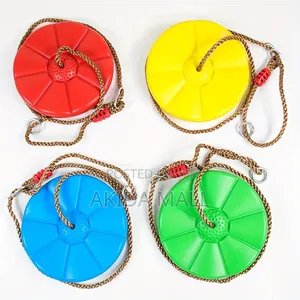 Plastic Petal-shaped Swing Seat With An Adjustable Hanging Rope