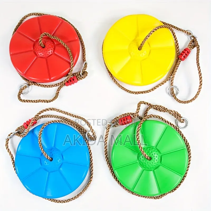 Plastic Petal-shaped Swing Seat With An Adjustable Hanging Rope