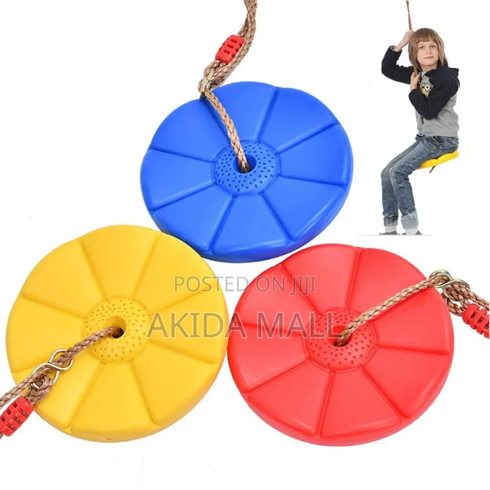 Plastic Petal-shaped Swing Seat With An Adjustable Hanging Rope