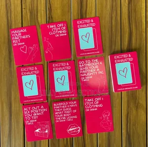 Excited and Exhausted Couple Drinking Cards