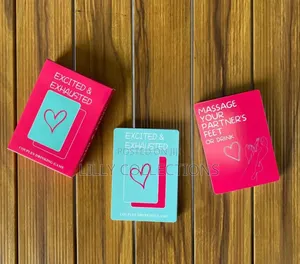 Excited and Exhausted Couple Drinking Cards