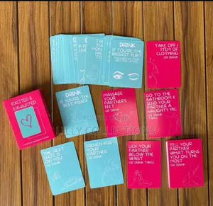 Excited and Exhausted Couple Drinking Cards
