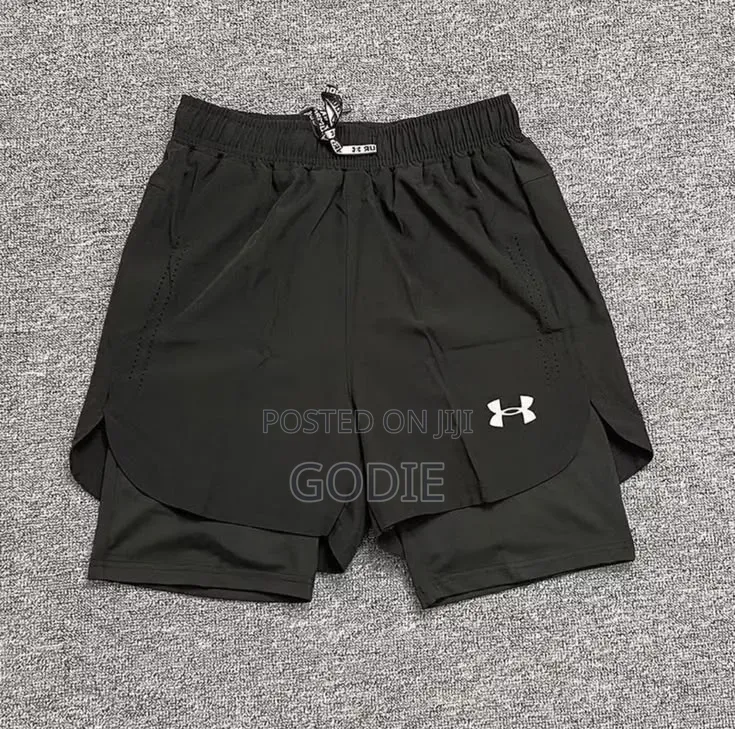 2in1 Outdoorwear Unisex Running Shorts With Built-in Compression Liner