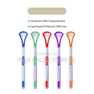 4pcs Plastic Tongue Cleaner | Fresh Breath Oral Hygiene Tool
