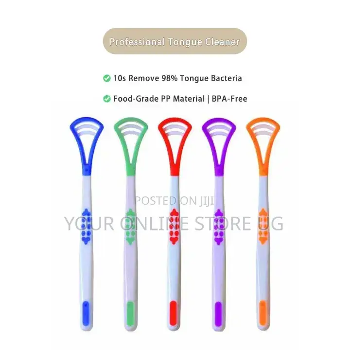 4pcs Plastic Tongue Cleaner | Fresh Breath Oral Hygiene Tool