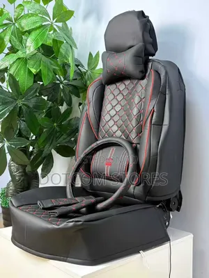 Premium Quilted Faux Leather Car Seat Cover Set