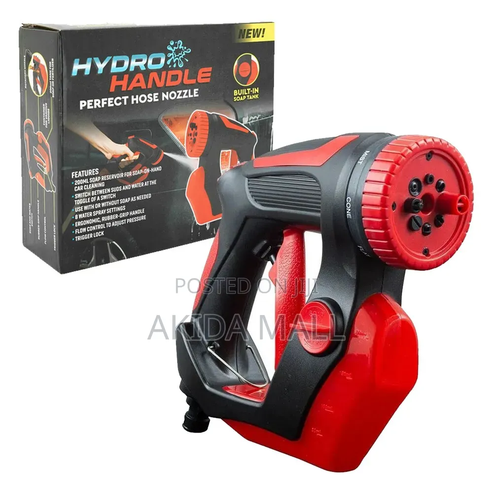 Hydro Handle Pressure Hose Nozzle WTH Built-in 200ml Soap Reservoir