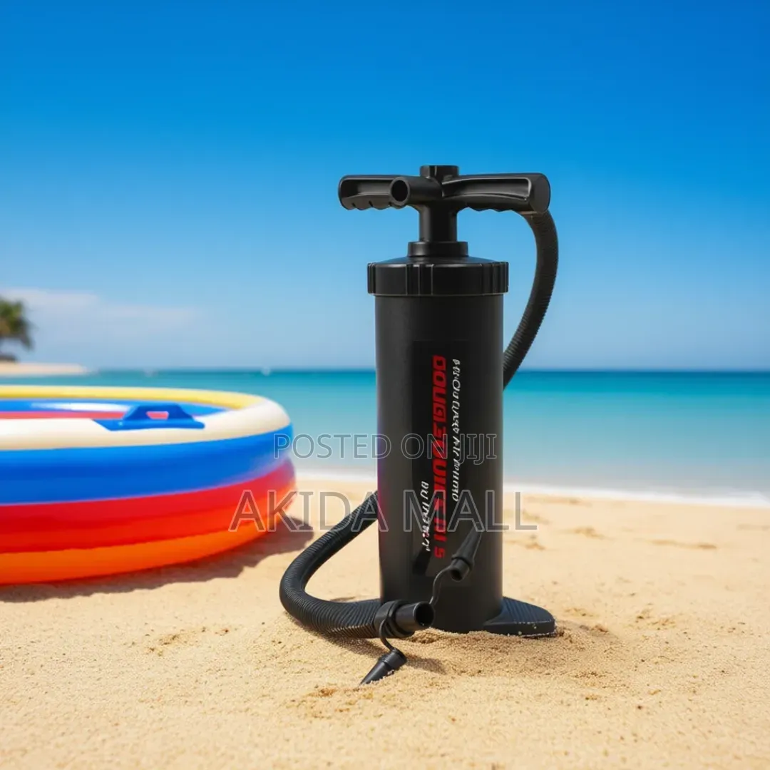 Intex Double Quick Manual Inflation Hand Pump For Airbed,Boat,Pool Toy