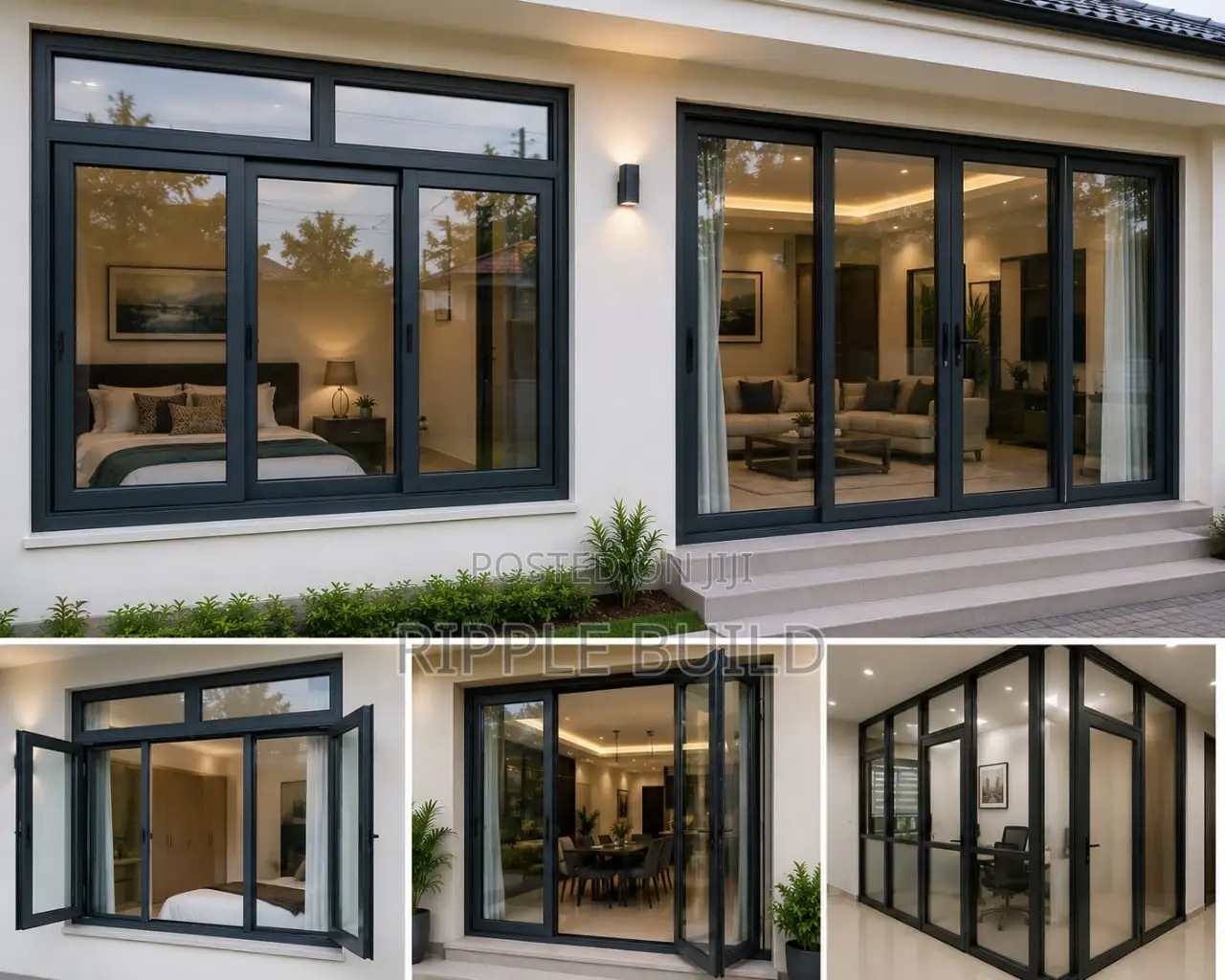 Aluminium Windows, Glass Doors Office Partitions