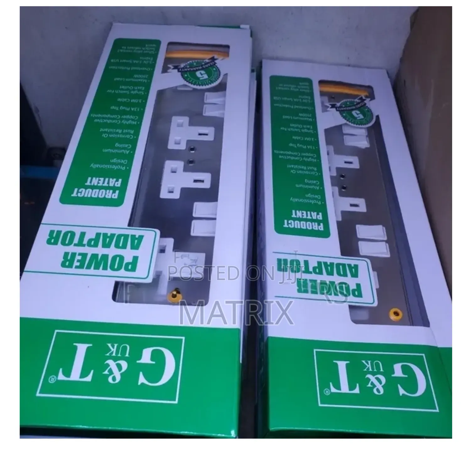 G T Industrial 4way Extension Cable