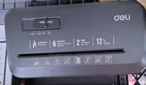 Deli Paper Shredder 12l- Black