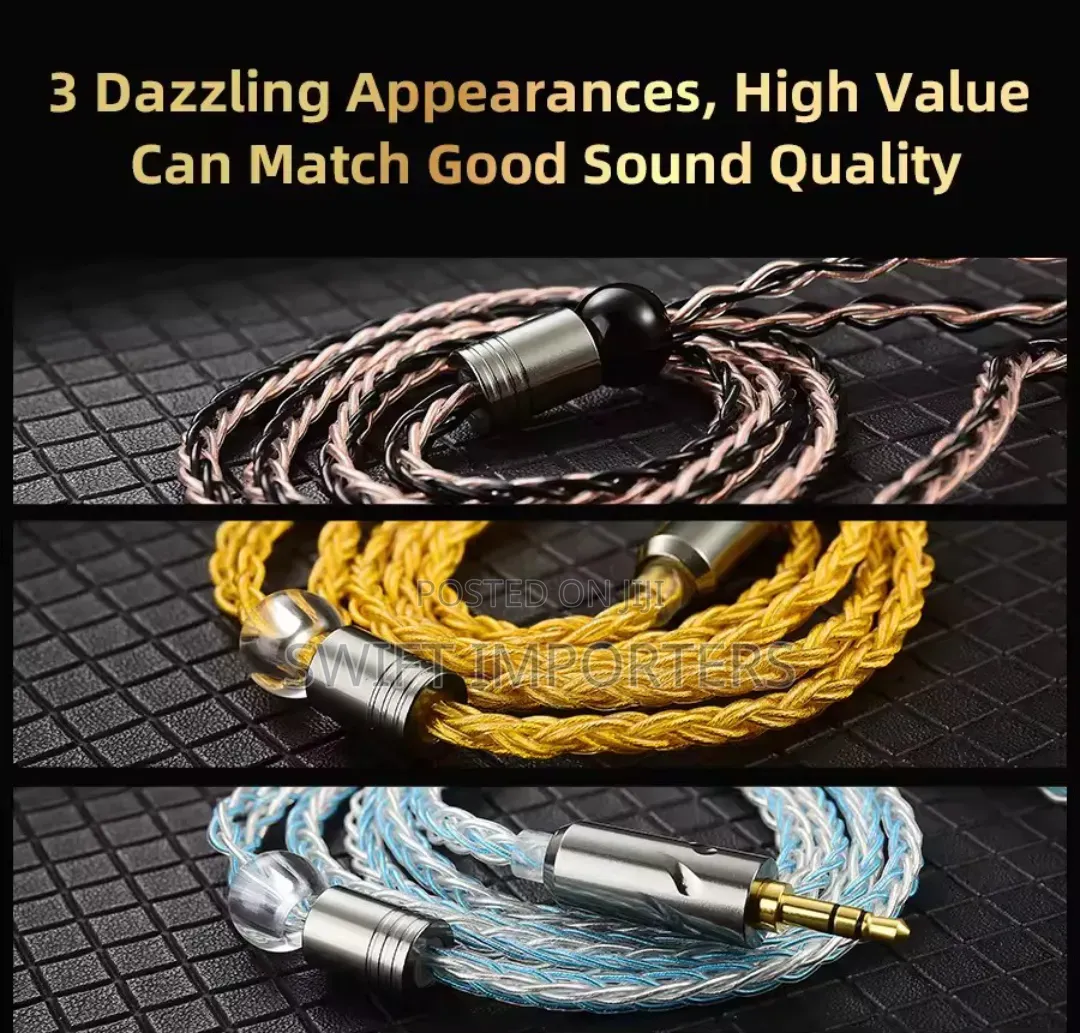 Iem Upgrade Cable Qdc Inears In-ear Monitor Wire Kz Zsn Edx Pro Qkz T1