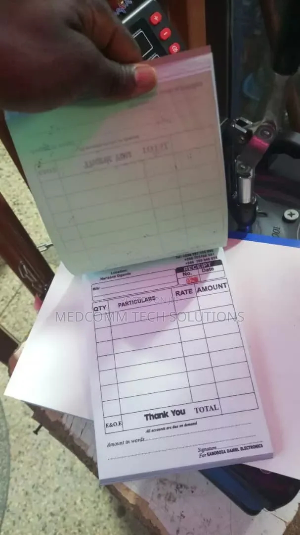 Reciept Books and All Printing Professional Services