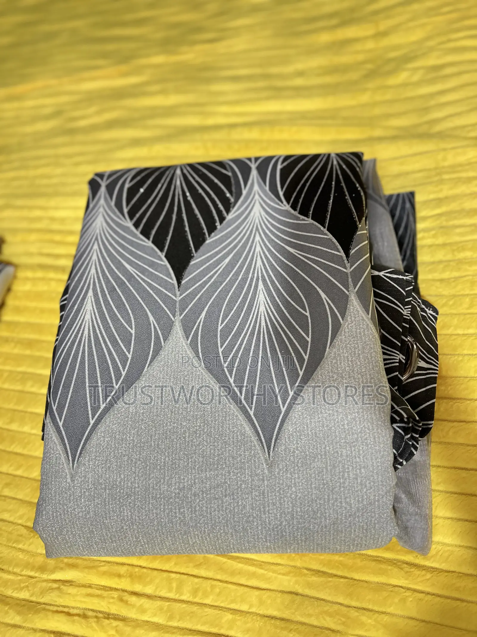 3piece Designed Curtains (2 Curtains and 1 Net)