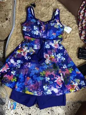 Blue Ladies Swim Dress