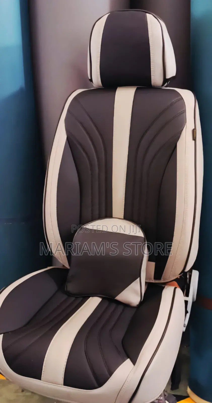Faux Leather Car Seat Covers Witha Sleek Black ]