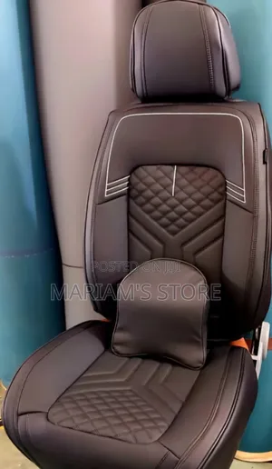 Faux Leather Car Seat Covers Witha Sleek Black ]
