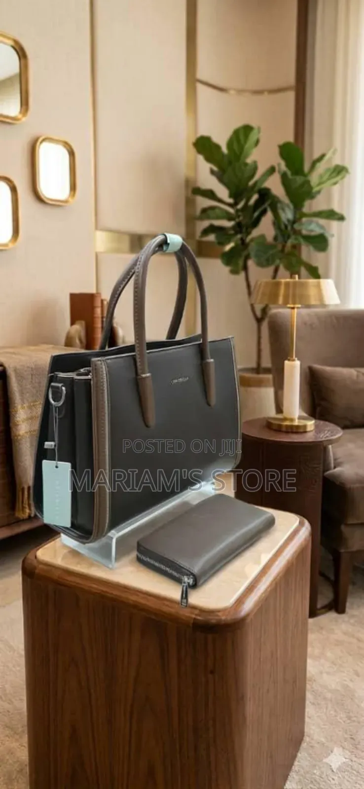 2-in-1 Chrisbella Bag Set With Tote and Matching Purse Multicolor]