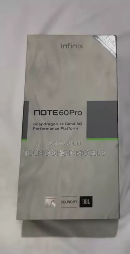 New Infinix Note 60 Pro 256 GB Black