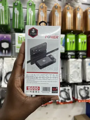Original 15000mah Power Bank | 4 Built-in Charging Cables | Portable