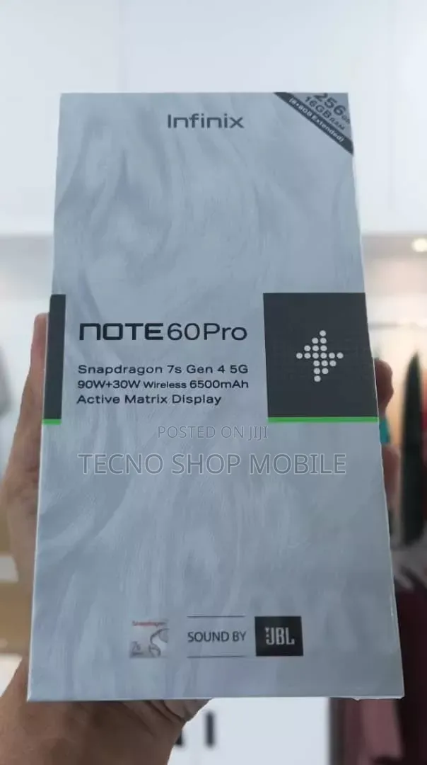 New Infinix Note 60 Pro 256 GB Silver