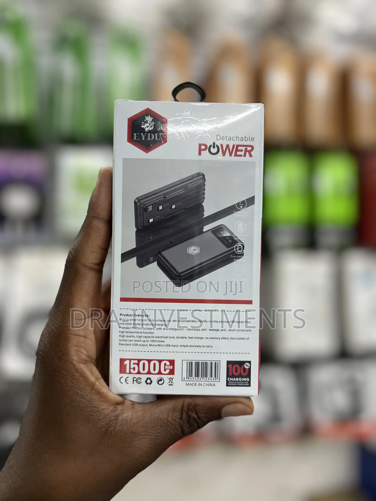 Original 15000mah Power Bank | Charge Up To 4 Devices | Slim