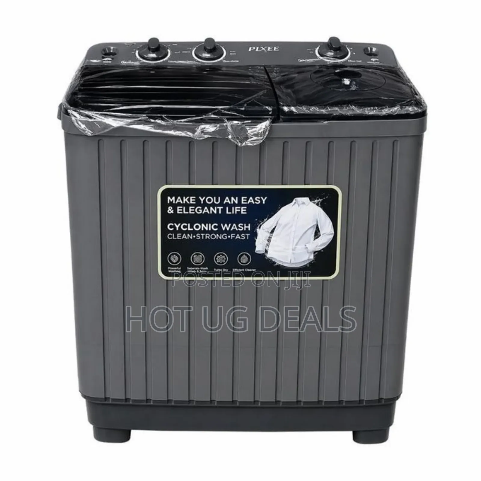 Pixel 6kg Twin Tub Washing Machine - Grey (1yr Wrnty)