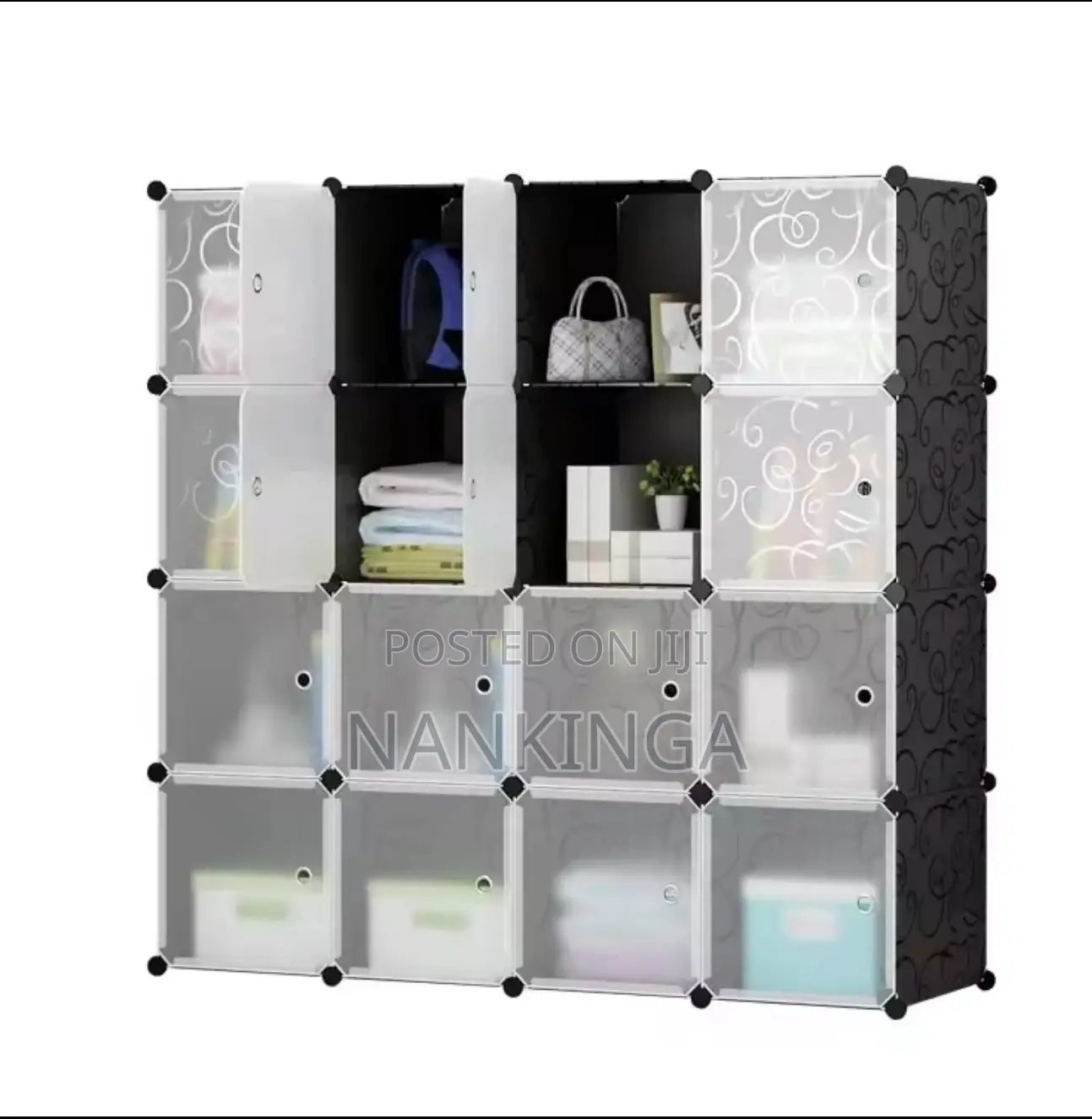 4 Column Plastic Wardrobe