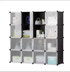 4 Column Plastic Wardrobe