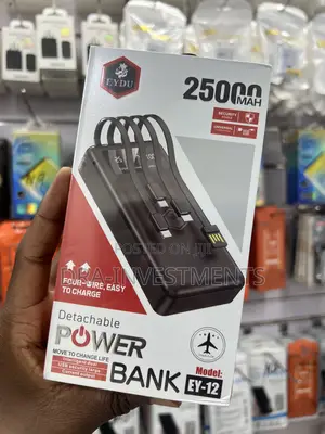 Original 25000mah Eydu Power Bank – High Capacity Fast Charging