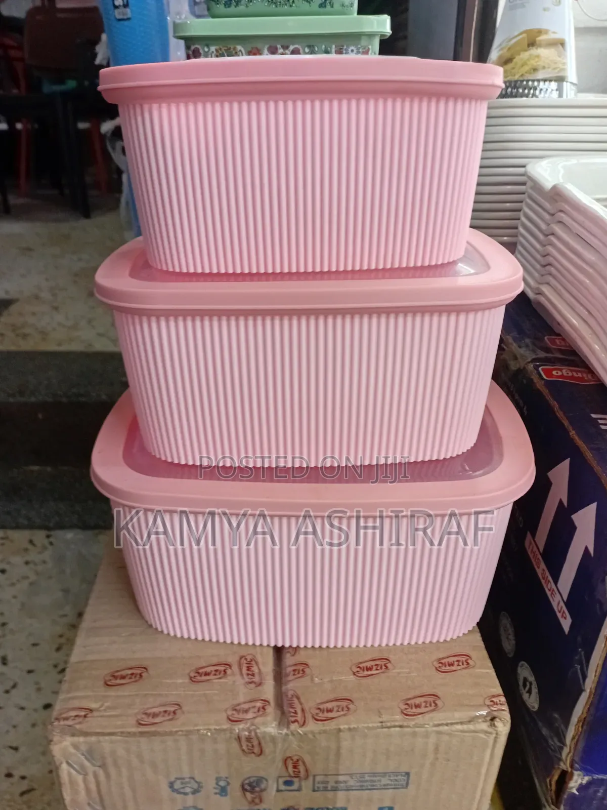 Stackable Plastic Food Storage Containers